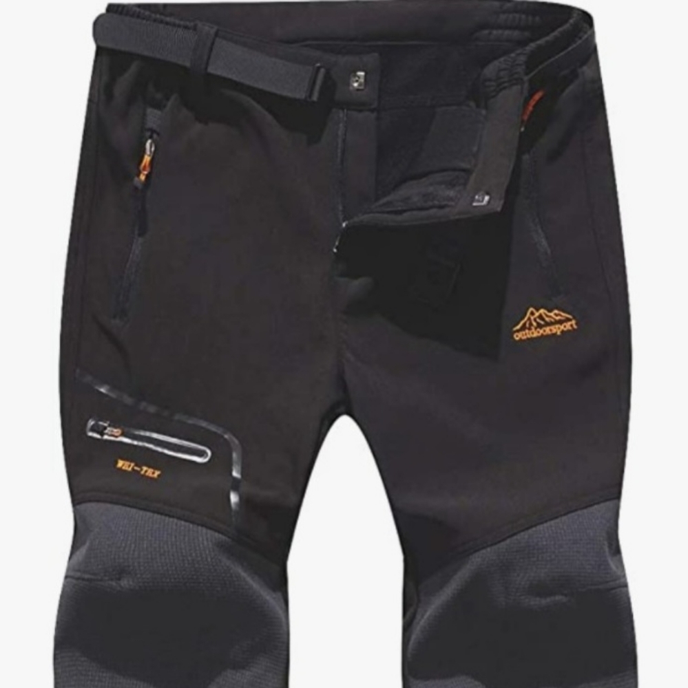 Benboy unisex snow ski waterproof, fleece lined, cargo hiking pants. New